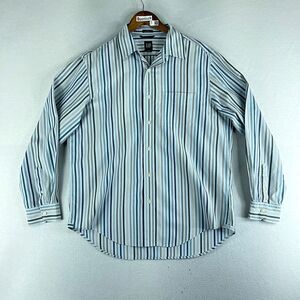 Gap Mens Shirt Multicolor Size L Long Sleeve Striped Collared